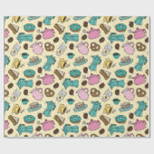 Kaffeemuster Geschenkpapier (Flach)