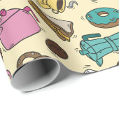 Kaffeemuster Geschenkpapier (Rolleneckpunkt)