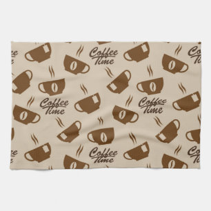 Kaffeemuster Geschirrtuch