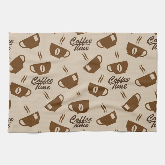 Kaffeemuster Geschirrtuch (Horizontal)