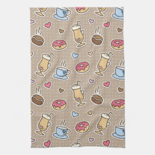 Kaffeemuster Geschirrtuch