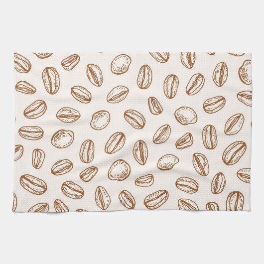 Kaffeemuster Geschirrtuch (Horizontal)