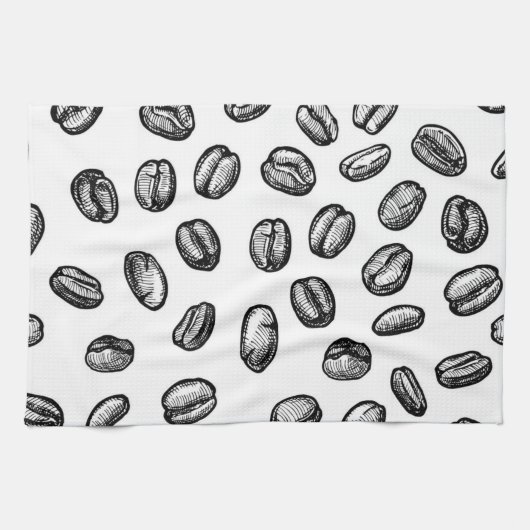 Kaffeemuster Geschirrtuch (Horizontal)