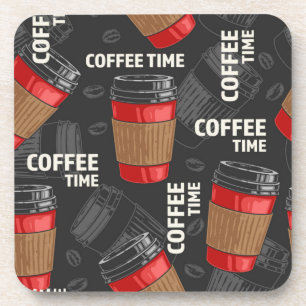 Kaffeemuster Getränkeuntersetzer