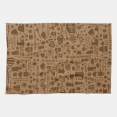 Kaffeemuster Handtuch (Horizontal)