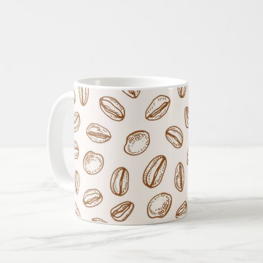 Kaffeemuster Kaffeetasse (Vorderseite Links)