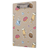 Kaffeemuster Klemmbrett (Links)