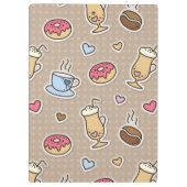 Kaffeemuster Klemmbrett (Rückseite)