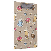 Kaffeemuster Klemmbrett (Rechts)