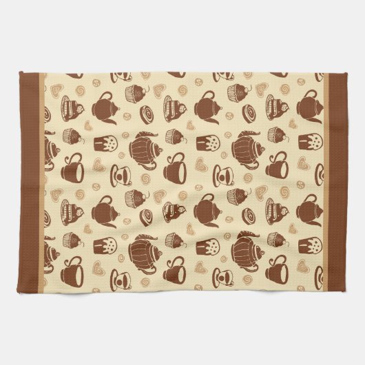 Kaffeemuster Küchentücher (Horizontal)