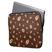 Kaffeemuster Laptopschutzhülle (Vorderseite Links)