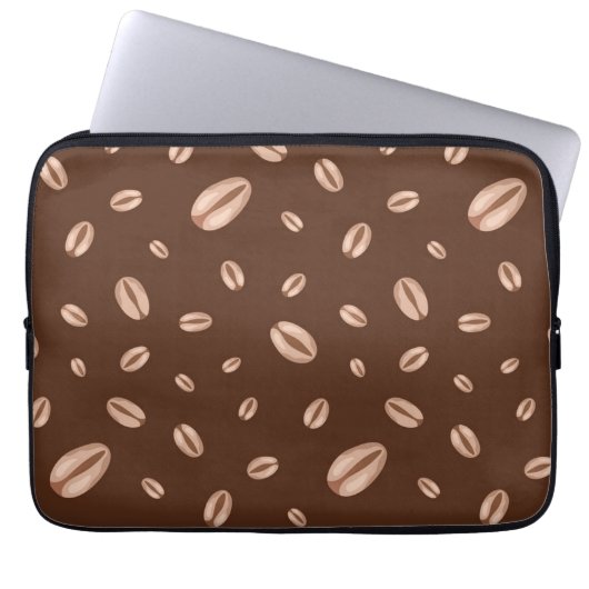 Kaffeemuster Laptopschutzhülle (Vorderseite)