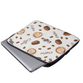 Kaffeemuster Laptopschutzhülle (Vorne Knopf)