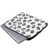 Kaffeemuster Laptopschutzhülle (Vorne Knopf)