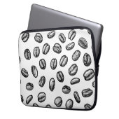 Kaffeemuster Laptopschutzhülle (Vorderseite Links)