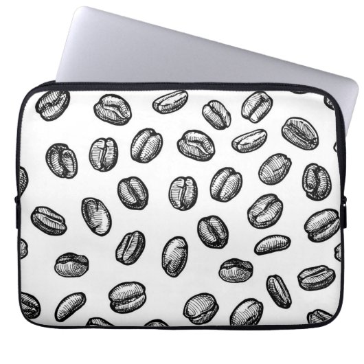 Kaffeemuster Laptopschutzhülle (Vorderseite)