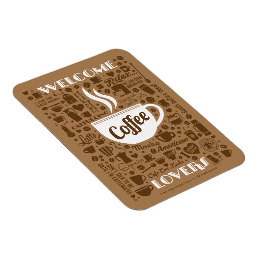 Kaffeemuster Magnet (Rechte Seite)