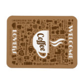 Kaffeemuster Magnet (Horizontal)