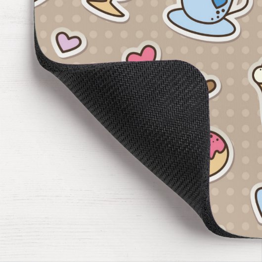 Kaffeemuster Mousepad (Ecke)