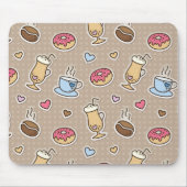 Kaffeemuster Mousepad (Vorne)