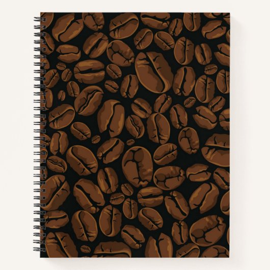 Kaffeemuster Notizblock (Vorderseite)