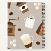 Kaffeemuster Notizblock (Rückseite)