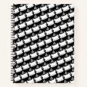 Kaffeemuster Notizblock (Vorderseite)