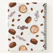 Kaffeemuster Notizblock (Rückseite)