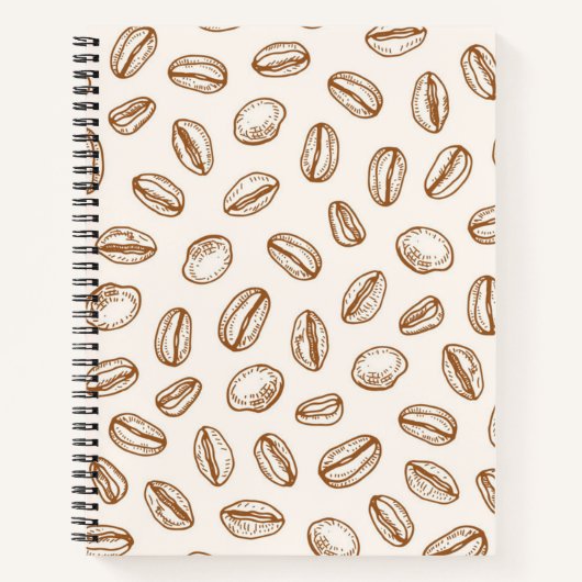 Kaffeemuster Notizblock (Vorderseite)