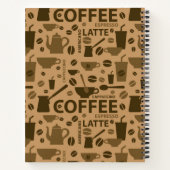 Kaffeemuster Notizblock (Rückseite)