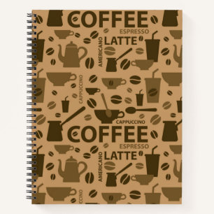 Kaffeemuster Notizblock