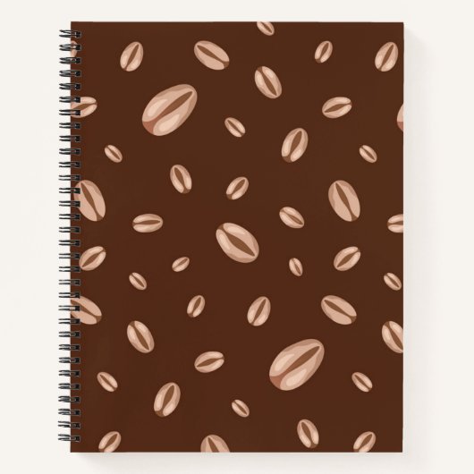 Kaffeemuster Notizblock (Vorderseite)