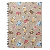 Kaffeemuster Notizblock (Vorderseite)