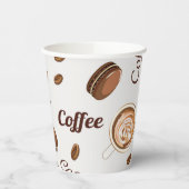 Kaffeemuster Pappbecher (Links)
