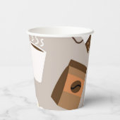Kaffeemuster Pappbecher (Rückseite)