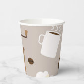 Kaffeemuster Pappbecher (Links)