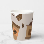Kaffeemuster Pappbecher (Rechts)