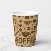 Kaffeemuster Pappbecher (Links)