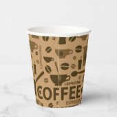 Kaffeemuster Pappbecher (Rechts)