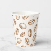 Kaffeemuster Pappbecher (Rückseite)