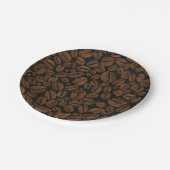 Kaffeemuster Pappteller (Schrägansicht)