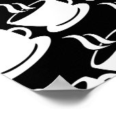 Kaffeemuster Poster (Ecke)