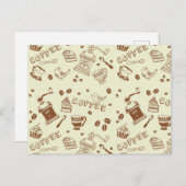 Kaffeemuster Postkarte (Vorne/Hinten)