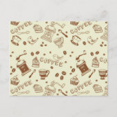 Kaffeemuster Postkarte (Vorderseite)