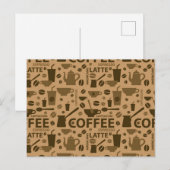 Kaffeemuster Postkarte (Vorne/Hinten)