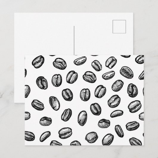 Kaffeemuster Postkarte (Vorne/Hinten)