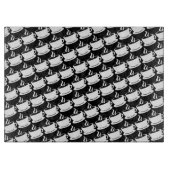 Kaffeemuster Schneidebrett (Vorderseite)