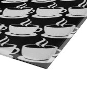 Kaffeemuster Schneidebrett (Ecke)