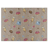 Kaffeemuster Schneidebrett (Vorderseite)