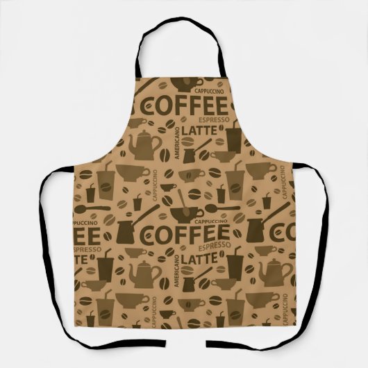 Kaffeemuster Schürze (Vorderseite)